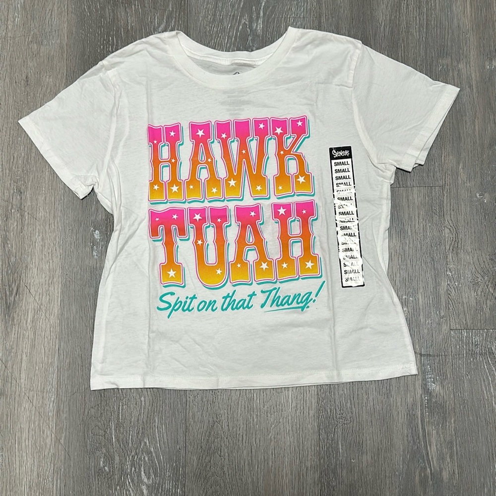NEW Hailey Welch 16 minutes “HAWK TUAH spit on that Thang” tshirt size small